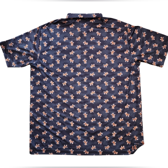 Waggle The GOAT Collection Golf Polo Shirt Mens 2XL Tiger Woods Print - Picture 2 of 10